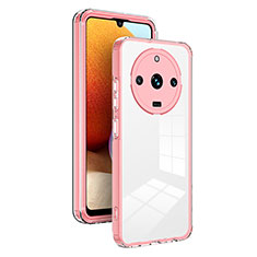 Carcasa Bumper Funda Silicona Transparente Espejo H01P para Realme Narzo 60 Pro 5G Oro Rosa