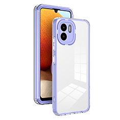 Carcasa Bumper Funda Silicona Transparente Espejo H01P para Xiaomi Poco C50 Morado