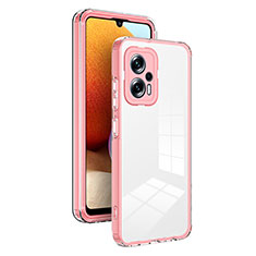 Carcasa Bumper Funda Silicona Transparente Espejo H01P para Xiaomi Poco X4 GT 5G Oro Rosa