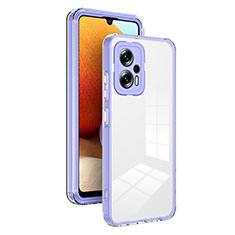 Carcasa Bumper Funda Silicona Transparente Espejo H01P para Xiaomi Redmi K50i 5G Morado