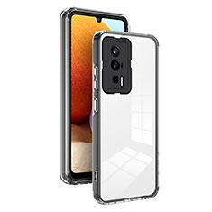 Carcasa Bumper Funda Silicona Transparente Espejo H01P para Xiaomi Redmi K60 Pro 5G Negro