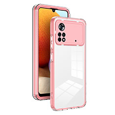 Carcasa Bumper Funda Silicona Transparente Espejo H01P para Xiaomi Redmi Note 11E Pro 5G Oro Rosa