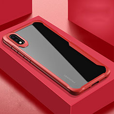 Carcasa Bumper Funda Silicona Transparente Espejo H02 para Huawei P20 Rojo