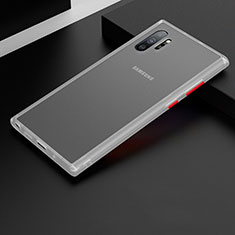 Carcasa Bumper Funda Silicona Transparente Espejo H02 para Samsung Galaxy Note 10 Plus 5G Blanco