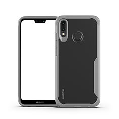 Carcasa Bumper Funda Silicona Transparente Espejo M01 para Huawei Nova 3e Gris