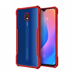 Carcasa Bumper Funda Silicona Transparente Espejo M01 para Xiaomi Redmi 8A Rojo