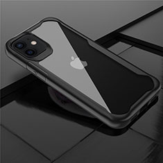 Carcasa Bumper Funda Silicona Transparente Espejo M02 para Apple iPhone 12 Negro