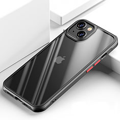 Carcasa Bumper Funda Silicona Transparente Espejo M03 para Apple iPhone 14 Negro