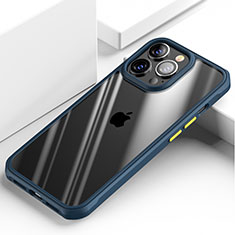 Carcasa Bumper Funda Silicona Transparente Espejo M03 para Apple iPhone 14 Pro Max Azul