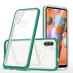 Carcasa Bumper Funda Silicona Transparente Espejo MQ1 para Samsung Galaxy A11 Verde