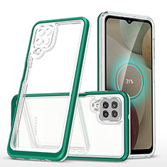 Carcasa Bumper Funda Silicona Transparente Espejo MQ1 para Samsung Galaxy A12 Nacho Verde