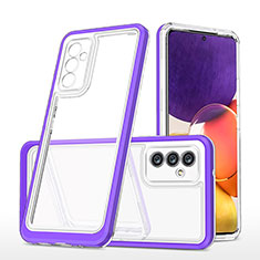 Carcasa Bumper Funda Silicona Transparente Espejo MQ1 para Samsung Galaxy A24 4G Morado