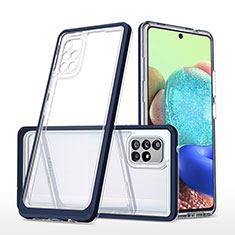 Carcasa Bumper Funda Silicona Transparente Espejo MQ1 para Samsung Galaxy A71 5G Azul