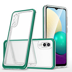 Carcasa Bumper Funda Silicona Transparente Espejo MQ1 para Samsung Galaxy M02 Verde