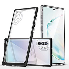 Carcasa Bumper Funda Silicona Transparente Espejo MQ1 para Samsung Galaxy Note 10 Plus 5G Negro