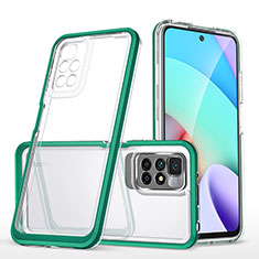 Carcasa Bumper Funda Silicona Transparente Espejo MQ1 para Xiaomi Redmi 10 (2022) Verde