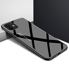 Carcasa Bumper Funda Silicona Transparente Espejo N01 para Apple iPhone 12 Mini Negro