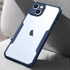 Carcasa Bumper Funda Silicona Transparente Espejo para Apple iPhone 15 Plus Azul