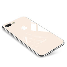 Carcasa Bumper Funda Silicona Transparente Espejo para Apple iPhone 7 Plus Oro