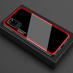 Carcasa Bumper Funda Silicona Transparente Espejo para Huawei Honor Play4 Pro 5G Rojo