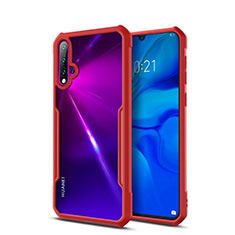 Carcasa Bumper Funda Silicona Transparente Espejo para Huawei Nova 5 Pro Rojo