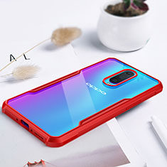 Carcasa Bumper Funda Silicona Transparente Espejo para Oppo R17 Pro Rojo