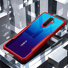 Carcasa Bumper Funda Silicona Transparente Espejo para Oppo Reno Ace Rojo