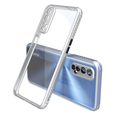 Carcasa Bumper Funda Silicona Transparente Espejo para Realme 7 Plata