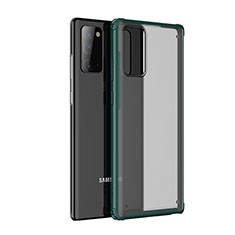 Carcasa Bumper Funda Silicona Transparente Espejo para Samsung Galaxy Note 20 Plus 5G Verde