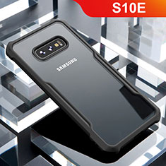 Carcasa Bumper Funda Silicona Transparente Espejo para Samsung Galaxy S10e Negro