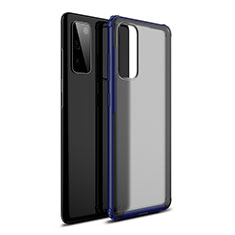 Carcasa Bumper Funda Silicona Transparente Espejo para Samsung Galaxy S20 FE 4G Azul