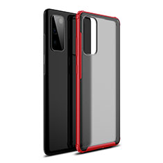 Carcasa Bumper Funda Silicona Transparente Espejo para Samsung Galaxy S20 FE 5G Rojo