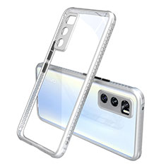 Carcasa Bumper Funda Silicona Transparente Espejo para Vivo Y70 (2020) Blanco