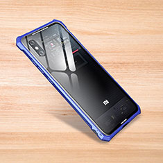Carcasa Bumper Funda Silicona Transparente Espejo para Xiaomi Mi 8 Explorer Azul