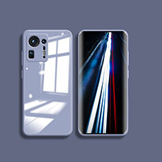 Carcasa Bumper Funda Silicona Transparente Espejo para Xiaomi Mi Mix 4 5G Gris Lavanda