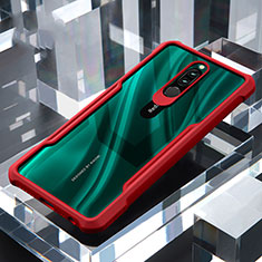 Carcasa Bumper Funda Silicona Transparente Espejo para Xiaomi Redmi 8 Rojo