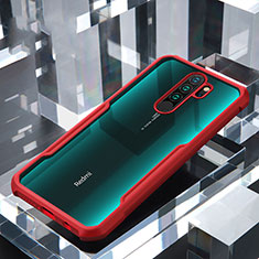 Carcasa Bumper Funda Silicona Transparente Espejo para Xiaomi Redmi Note 8 Pro Rojo