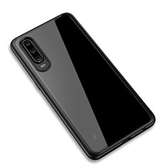 Carcasa Bumper Funda Silicona Transparente Espejo T03 para Huawei P30 Negro