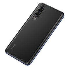 Carcasa Bumper Funda Silicona Transparente Espejo T04 para Huawei P30 Azul