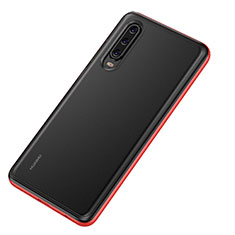 Carcasa Bumper Funda Silicona Transparente Espejo T04 para Huawei P30 Rojo