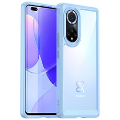 Carcasa Bumper Funda Silicona Transparente J01S para Huawei Honor 50 Pro 5G Azul Cielo