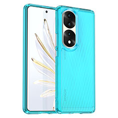 Carcasa Bumper Funda Silicona Transparente J01S para Huawei Honor 70 Pro 5G Azul