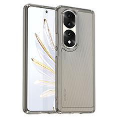 Carcasa Bumper Funda Silicona Transparente J01S para Huawei Honor 70 Pro 5G Gris