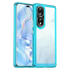 Carcasa Bumper Funda Silicona Transparente J01S para Huawei Honor 80 Pro 5G Azul