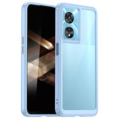 Carcasa Bumper Funda Silicona Transparente J01S para Huawei Honor X5 Plus Azul