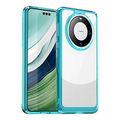 Carcasa Bumper Funda Silicona Transparente J01S para Huawei Mate 60 Pro+ Plus Azul