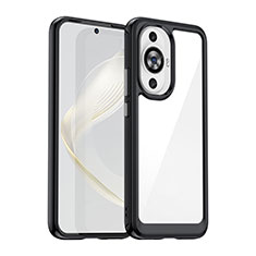 Carcasa Bumper Funda Silicona Transparente J01S para Huawei Nova 11 Negro