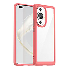 Carcasa Bumper Funda Silicona Transparente J01S para Huawei Nova 11 Ultra Rojo