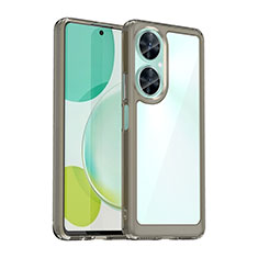 Carcasa Bumper Funda Silicona Transparente J01S para Huawei Nova 11i Gris