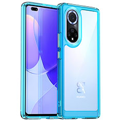 Carcasa Bumper Funda Silicona Transparente J01S para Huawei Nova 9 Pro Azul